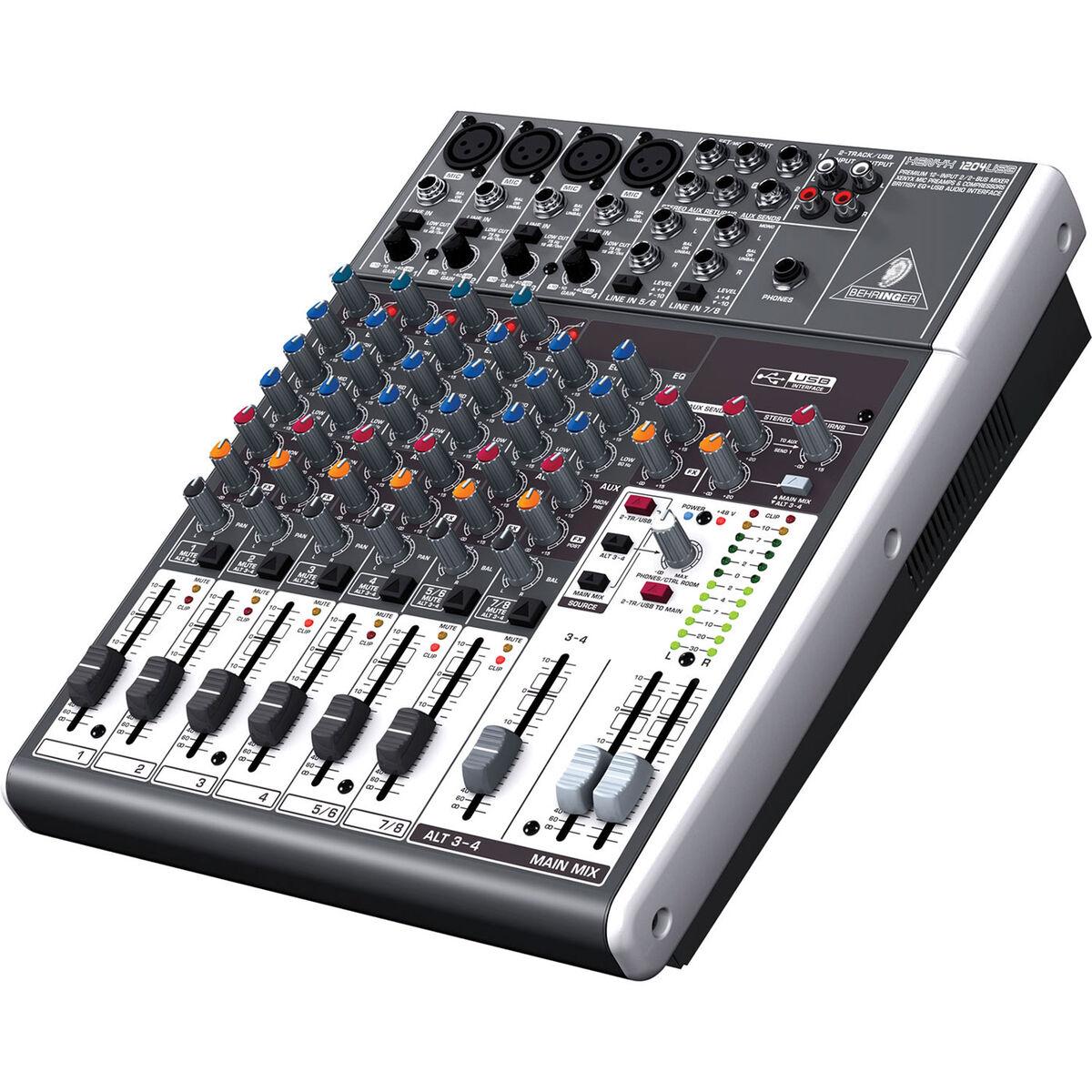 Behringer XENYX 1204USB 12-Input 2/2-Bus Mixer with USB